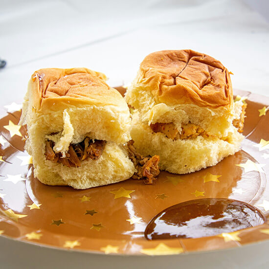 BBQ Slider Duo on a plate
