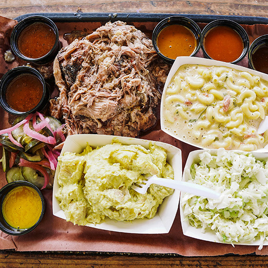 Pulled Pork Family Feast with sides